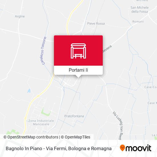 Mappa Bagnolo In Piano - Via Fermi