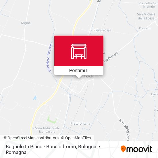 Mappa Bagnolo In Piano - Bocciodromo