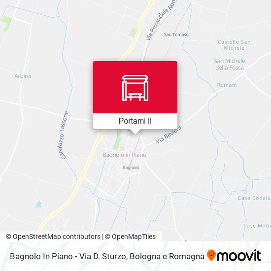 Mappa Bagnolo In Piano - Via D. Sturzo