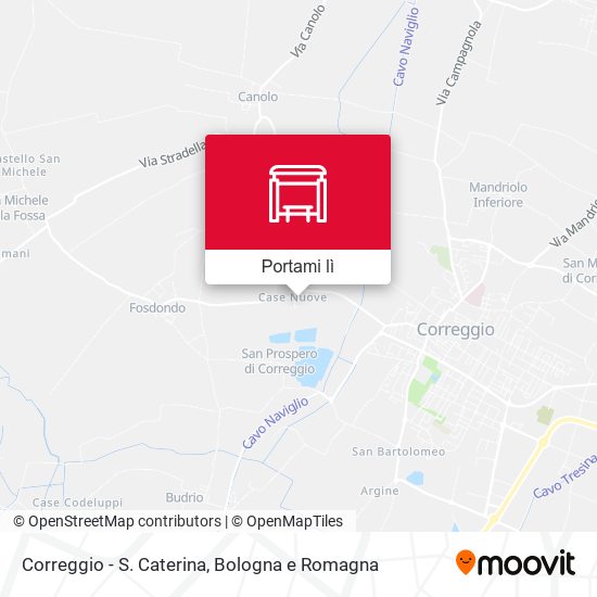 Mappa Correggio - S. Caterina