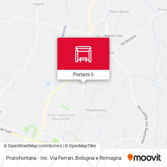 Mappa Pratofontana - Inc. Via Ferrari