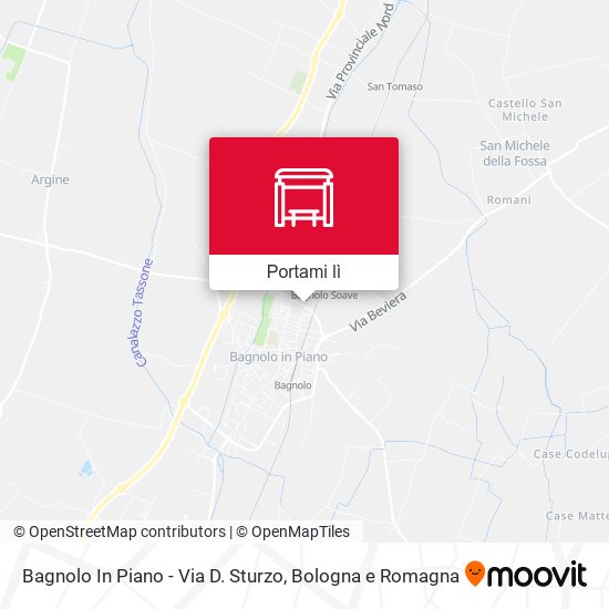 Mappa Bagnolo In Piano - Via D. Sturzo