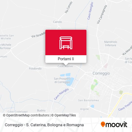 Mappa Correggio - S. Caterina