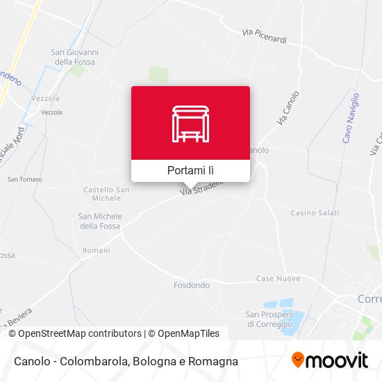 Mappa Canolo - Colombarola