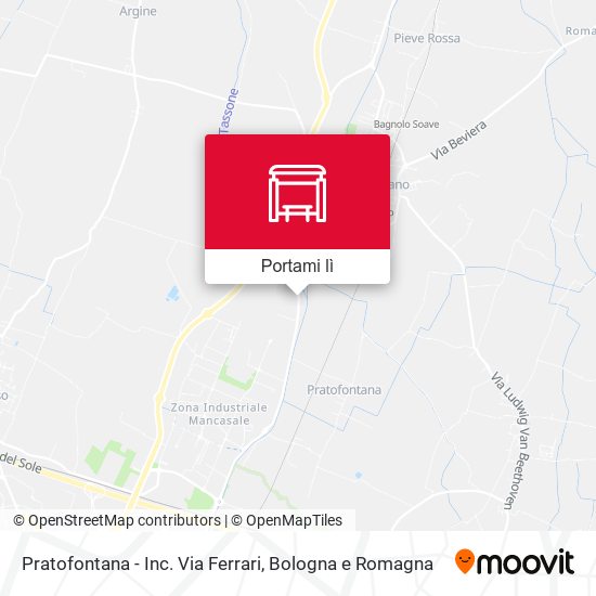 Mappa Pratofontana - Inc. Via Ferrari