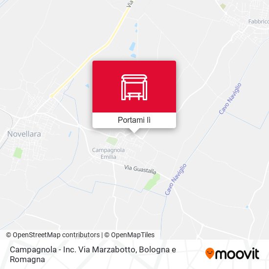 Mappa Campagnola - Inc. Via Marzabotto