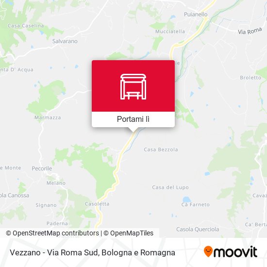 Mappa Vezzano - Via Roma Sud