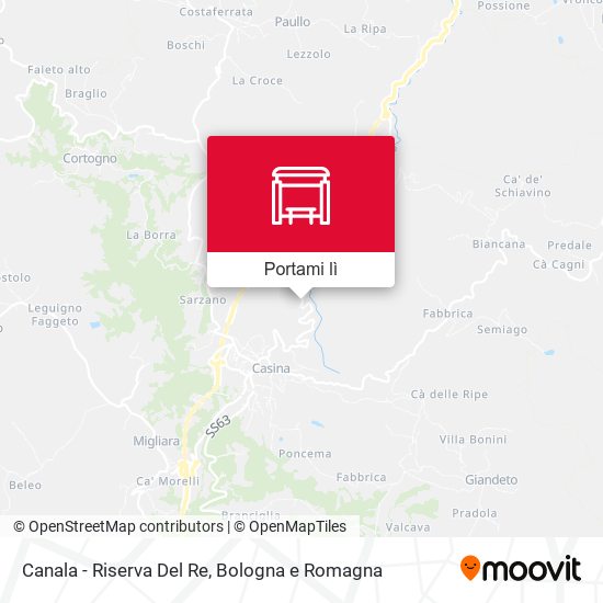 Mappa Canala - Riserva Del Re
