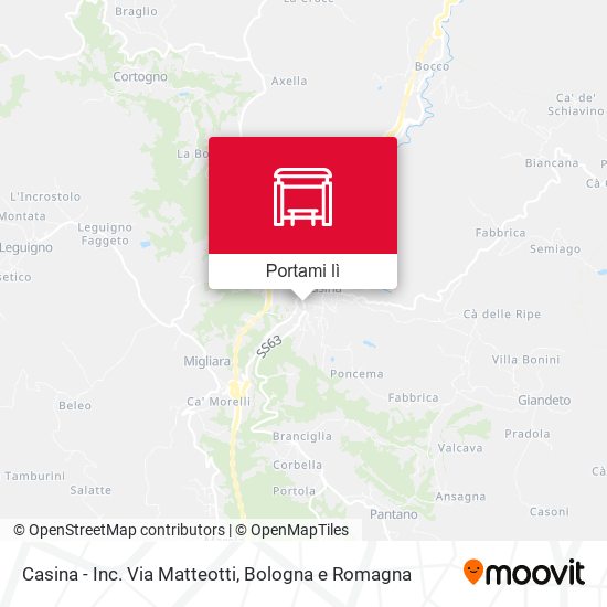 Mappa Casina - Inc. Via Matteotti