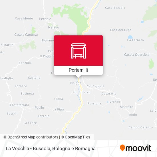 Mappa La Vecchia - Bussola