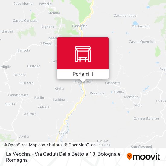 Mappa La Vecchia - Via Caduti Della Bettola 10