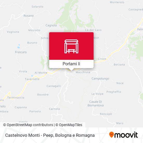 Mappa Castelnovo Monti - Peep
