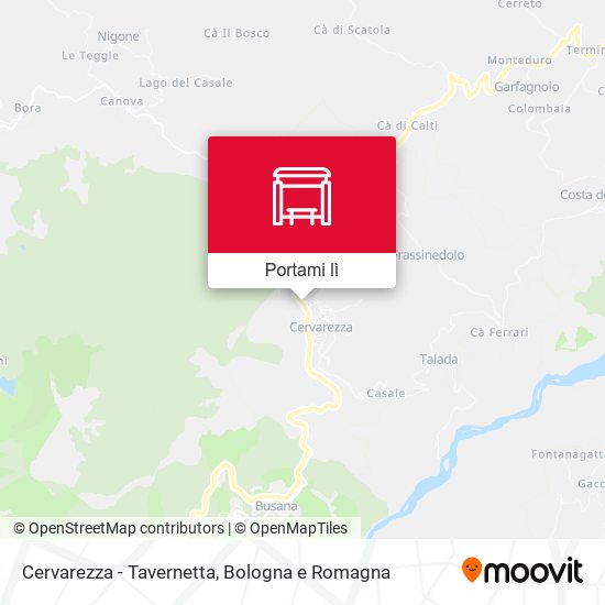 Mappa Cervarezza - Tavernetta
