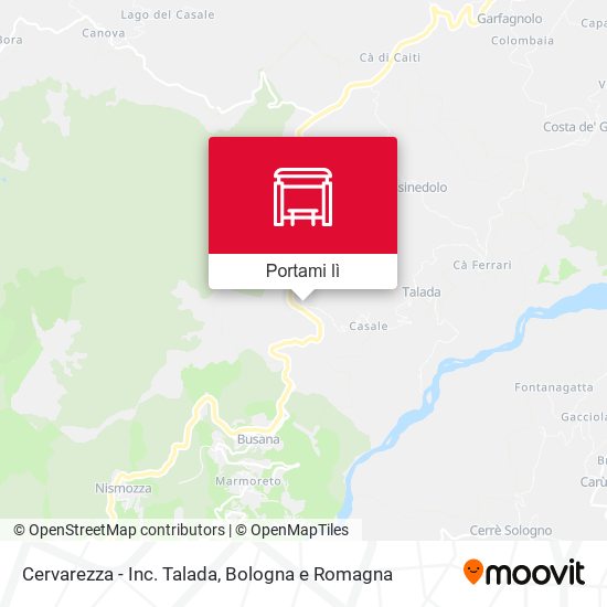 Mappa Cervarezza - Inc. Talada