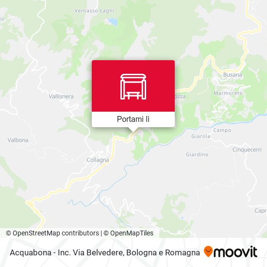 Mappa Acquabona - Inc. Via Belvedere