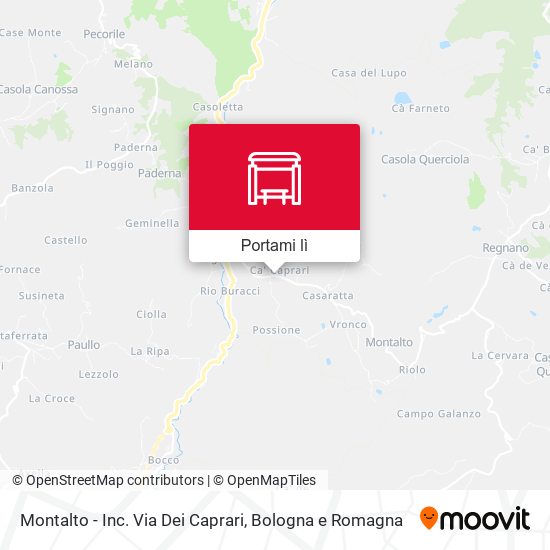 Mappa Montalto - Inc. Via Dei Caprari