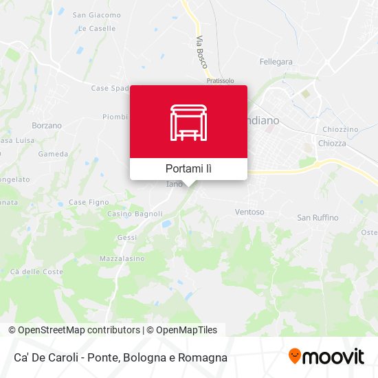 Mappa Ca' De Caroli - Ponte