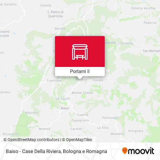 Mappa Baiso - Case Della Riviera
