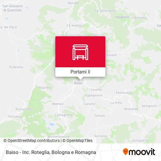 Mappa Baiso - Inc. Roteglia