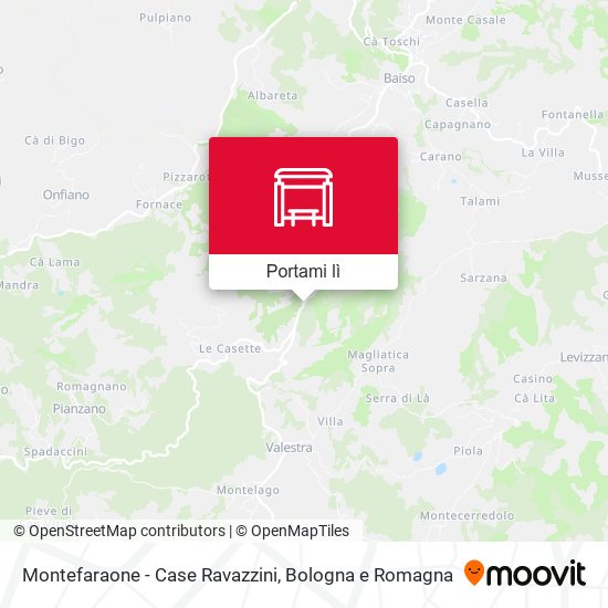 Mappa Montefaraone - Case Ravazzini