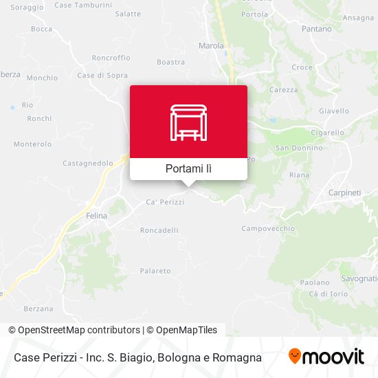 Mappa Case Perizzi - Inc. S. Biagio