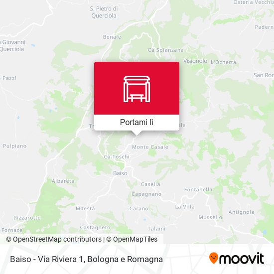 Mappa Baiso - Via Riviera 1