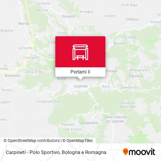 Mappa Carpineti - Polo Sportivo