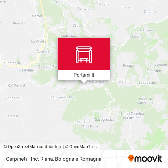 Mappa Carpineti - Inc. Riana