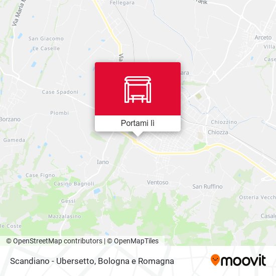 Mappa Scandiano - Ubersetto