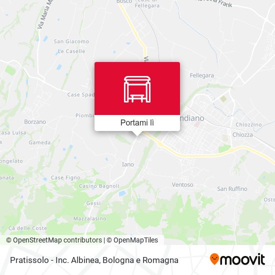 Mappa Pratissolo - Inc. Albinea