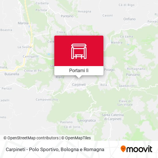 Mappa Carpineti - Polo Sportivo