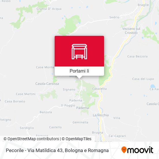Mappa Pecorile - Via Matildica 43