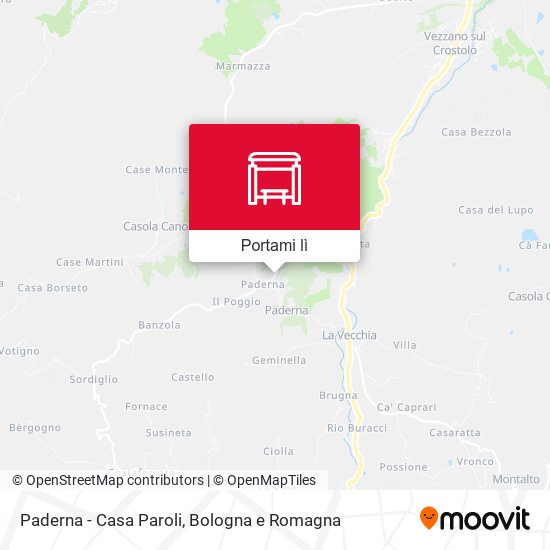 Mappa Paderna - Casa Paroli