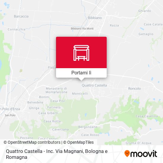 Mappa Quattro Castella - Inc. Via Magnani