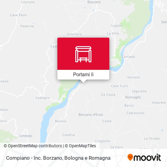 Mappa Compiano - Inc. Borzano