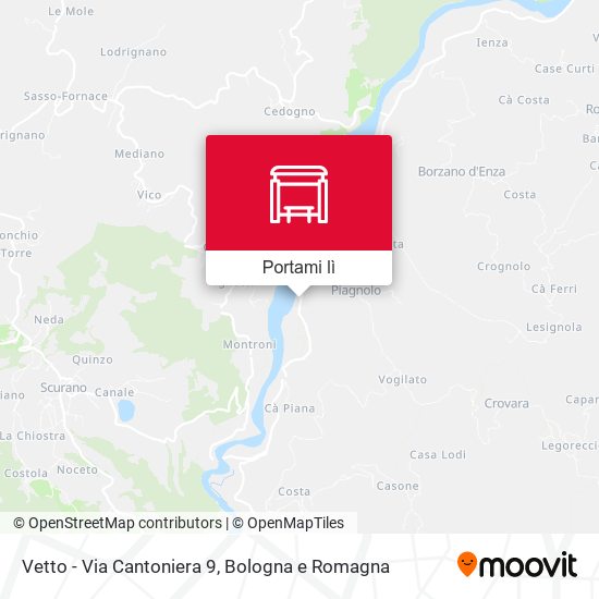 Mappa Vetto - Via Cantoniera 9