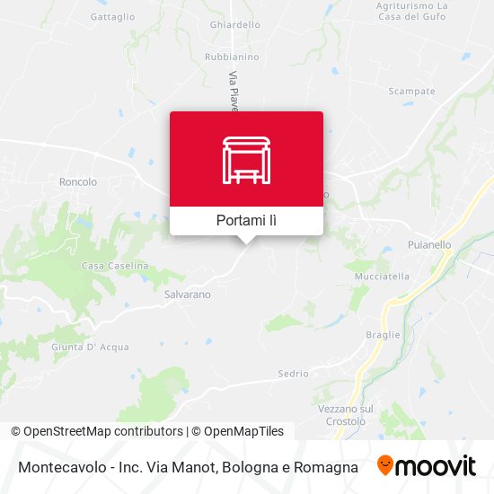 Mappa Montecavolo - Inc. Via Manot