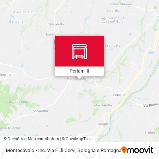 Mappa Montecavolo - Inc. Via F.Lli Cervi