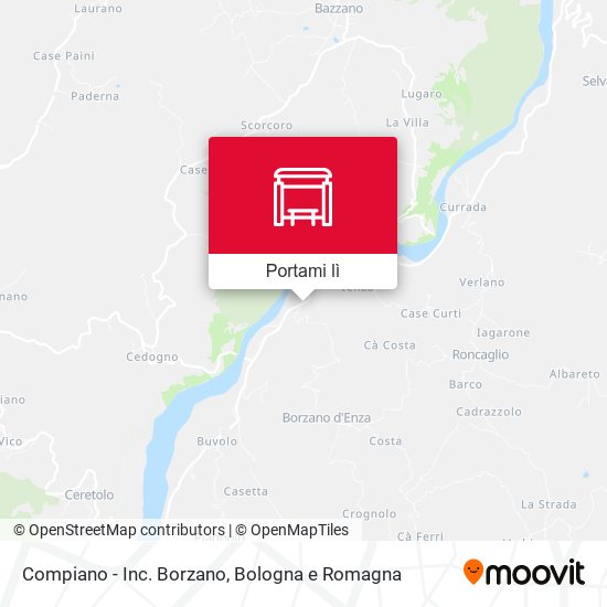 Mappa Compiano - Inc. Borzano