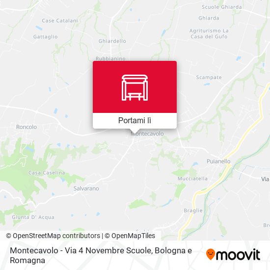 Mappa Montecavolo - Via 4 Novembre Scuole