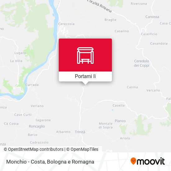 Mappa Monchio - Costa
