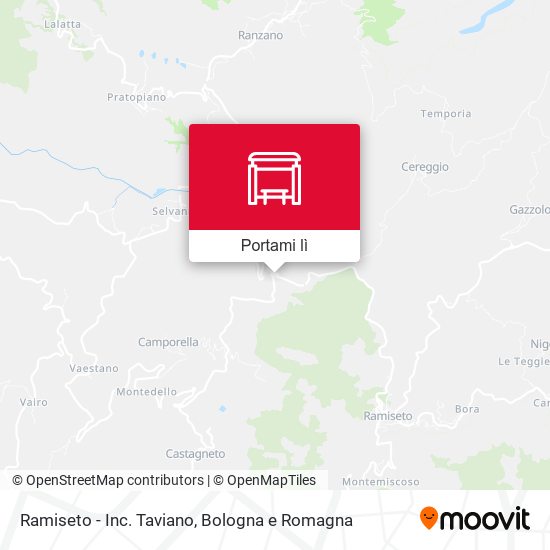 Mappa Ramiseto - Inc. Taviano