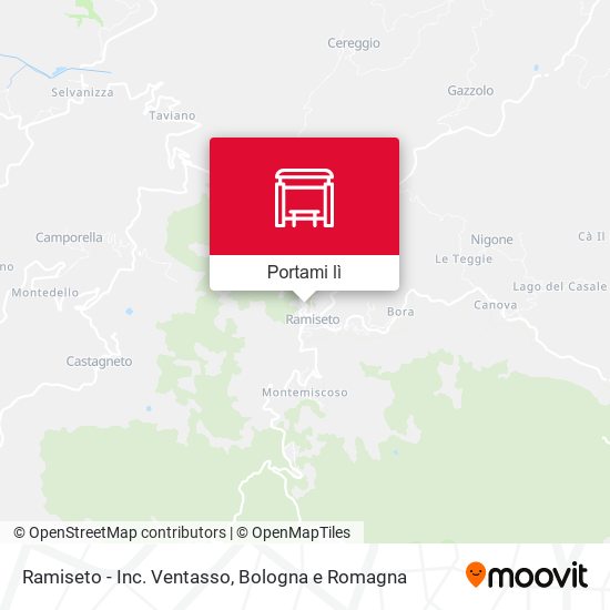 Mappa Ramiseto - Inc. Ventasso