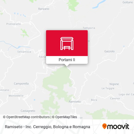 Mappa Ramiseto - Inc. Cerreggio