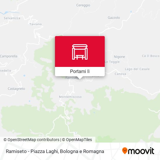 Mappa Ramiseto - Piazza Laghi