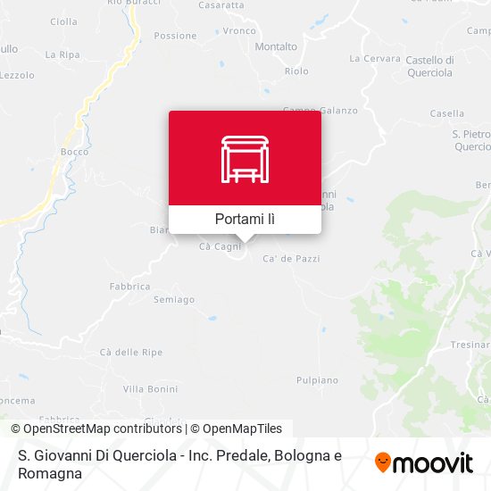Mappa S. Giovanni Di Querciola - Inc. Predale