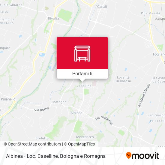 Mappa Albinea - Loc. Caselline