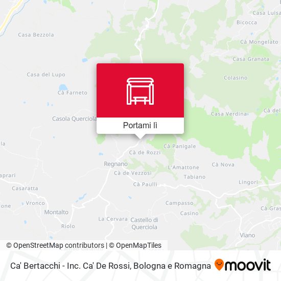 Mappa Ca' Bertacchi - Inc. Ca' De Rossi
