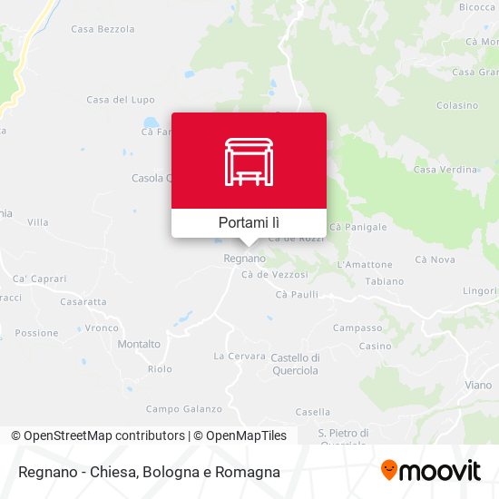 Mappa Regnano - Chiesa