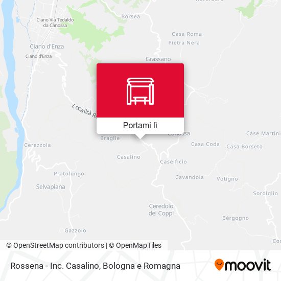Mappa Rossena - Inc. Casalino